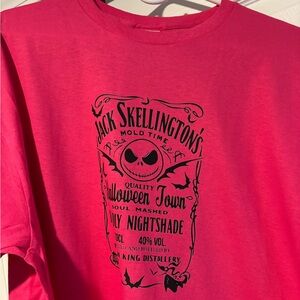 Graphic T-Shirt Jack Skellington Pink XL